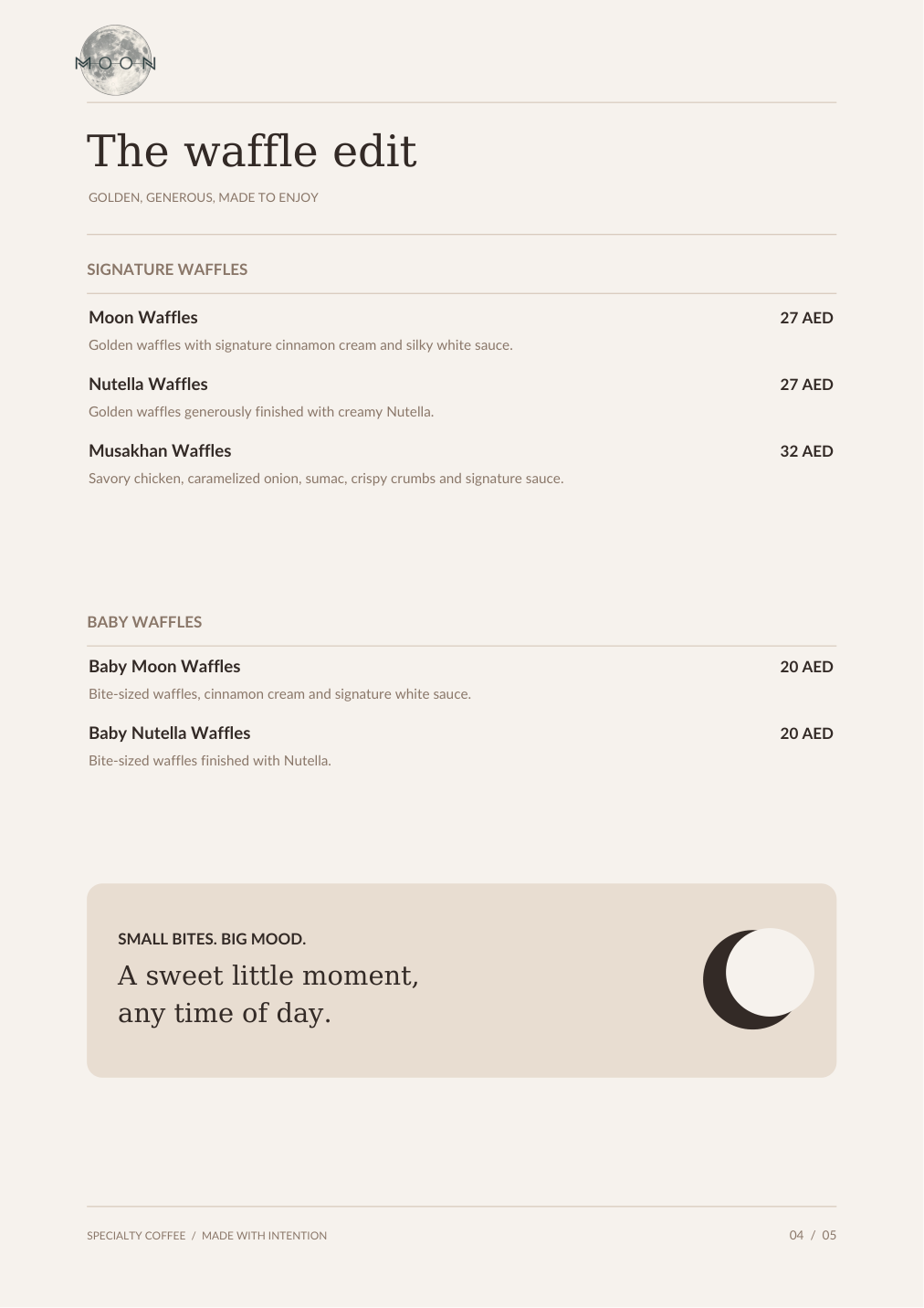 TAG MOON menu page 4