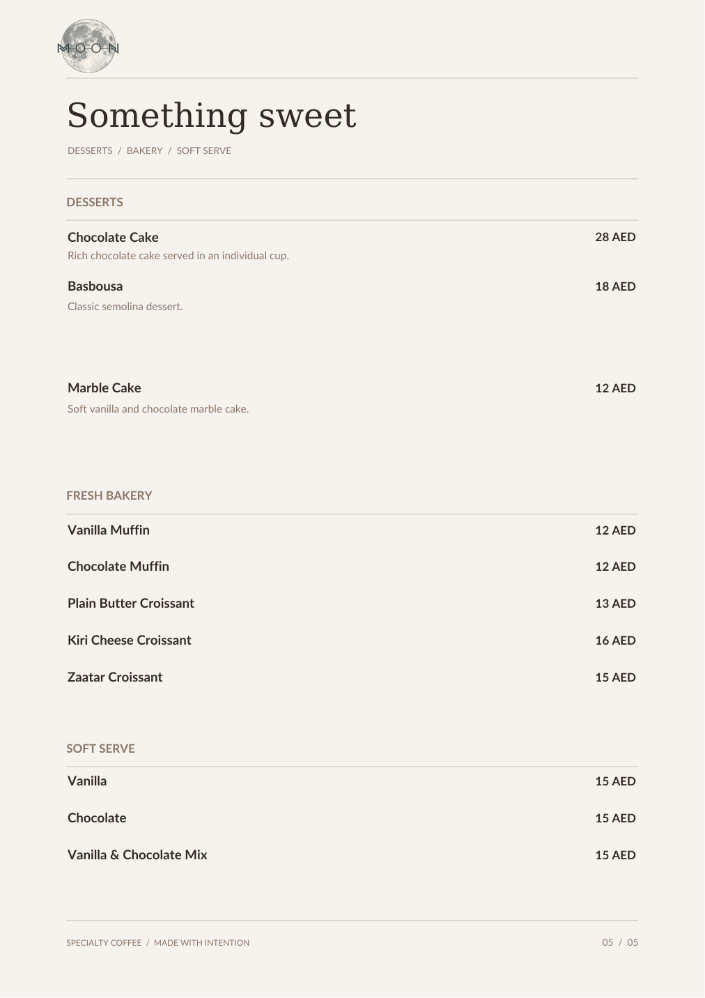 TAG MOON menu page 5